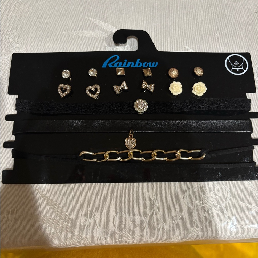 Rainbow Black and Gold Jewelry Collection